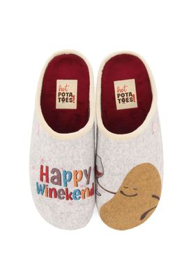Hot Potatoes Pantoffels Delvin 67076_03 Grijs maat