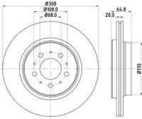 Remschijf 8DD355110611