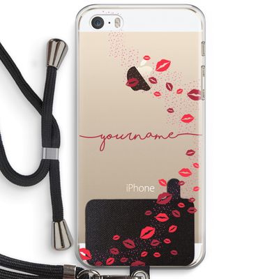 Kusjes: iPhone 5 / 5S / SE Transparant Hoesje met koord