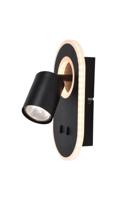 Brilliant Led wandspotjeKimon zwart - G99556/06