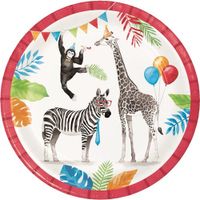 Feestbordjes Verjaardag Party Animals (23cm)