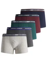 Jack and Jones 5-Pack heren boxershorts - Sea Moss - Katoenen heren onderbroeken multipack