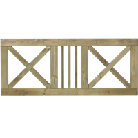 Tuinhek Met Kruis Slot 180 x 75 CM Tuinhek Met Kruis Slot 180 x 75 CM