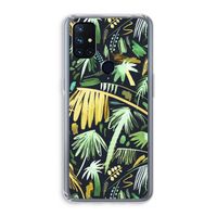 Tropical Palms Dark: OnePlus Nord N10 5G Transparant Hoesje