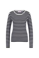 Studio Anneloes Luna Stripe Pullover 91500 6911 Dark Blue/off White