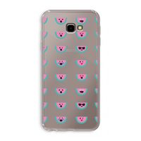 Smiley watermeloenprint: Samsung Galaxy J4 Plus Transparant Hoesje