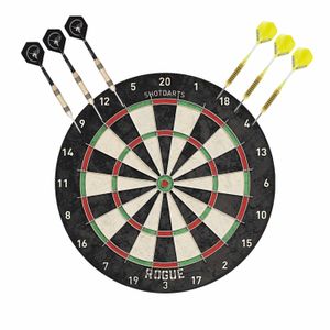 Dartbord Rogue Bristle met 2 sets dartpijlen 21 grams