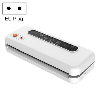 Huishoudelijke commerciële voedsel vacuüm plastic verpakking machine sealer nauwere machine EU-stekker (wit)
