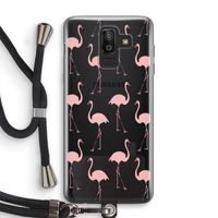 Anything Flamingoes: Samsung Galaxy J8 (2018) Transparant Hoesje met koord