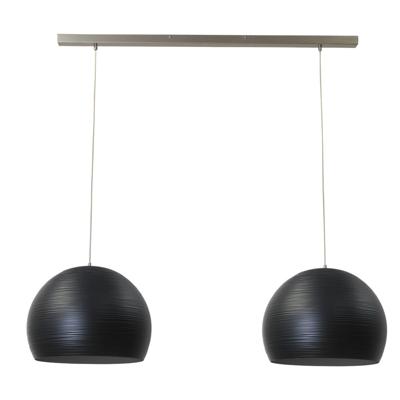 Masterlight Zwarte eetkamer hanglampConcepto 2x40 - 2811-05-100-2