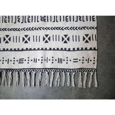 HSM Collection vloerkleed Vejen - zwart/wit - 210x150 cm