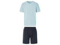LIVERGY Korte heren pyjama (Blauw/donkerblauw, L)