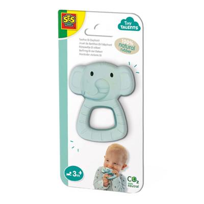 SES tiny talents bijtspeeltje eli olifant 100% natuurrubber