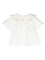 Chloé Kids blouse en broderie anglaise - Blanc - thumbnail