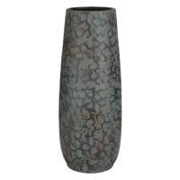 Mica Decorations Bloemenvaas Clemente - 55 x 21 cm - groen/koper - keramiek - vaas