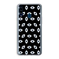 Eyes pattern: Samsung Galaxy A20s Transparant Hoesje Eyes pattern: Samsung Galaxy A20s Transparant Hoesje