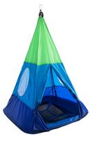 Hörby Bruk schommeltipi junior 95 cm polyetheen blauw/groen - thumbnail