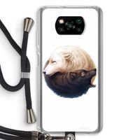 Yin Yang Wolves: Xiaomi Poco X3 NFC Transparant Hoesje met koord