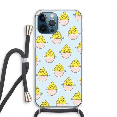 Citroenen: iPhone 12 Pro Transparant Hoesje met koord