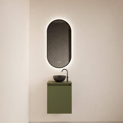 BWS Fonteinmeubel Meadow 40x50 cm Olijf Groen Incl. Topplaat - Fonteinmeubel Meadow 40x50 cm Olijf Groen Incl. Topplaat