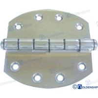 Bisagra acero inoxidable GS72190 - BISAGRA INOX OVAL 102X102