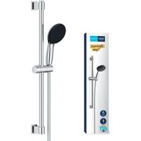 Set doccia con soffione 1 getto, asta da 60 cm e flessibile da 1,75 m - GROHE Vitalio Start 110 27942001 - Risparmio idrico - Cromo