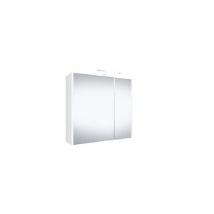 Best-Design "Happy" MDF Spiegelkast + Verlichting 60x60cm Wit