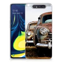 Samsung Galaxy A80 | Siliconen hoesje | met foto Vintage Auto
