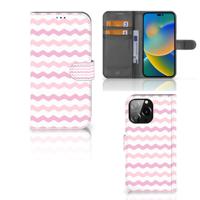 iPhone 14 Pro Max | Telefoon Hoesje | Waves Roze
