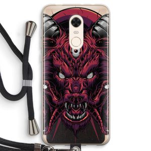 Hell Hound and Serpents: Xiaomi Redmi 5 Transparant Hoesje met koord