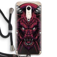 Hell Hound and Serpents: Xiaomi Redmi 5 Transparant Hoesje met koord