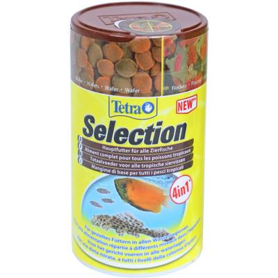 Tetra Selection 4 in 1 Compleet Aquariumvoer - Diverse Visvoeding, Flakes & Granulaat 100ml
