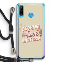 Pizza is the answer: Huawei P30 Lite Transparant Hoesje met koord