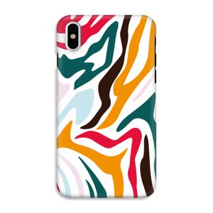 Colored Zebra: iPhone XS Tough Case