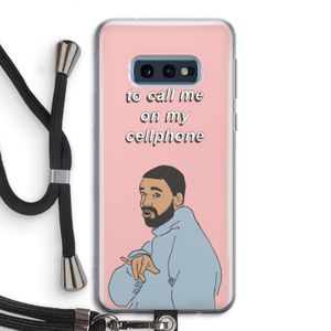 Hotline bling: Samsung Galaxy S10e Transparant Hoesje met koord