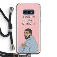 Hotline bling: Samsung Galaxy S10e Transparant Hoesje met koord