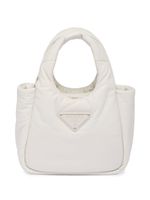 Prada petit sac cabas à design matelassé - Blanc