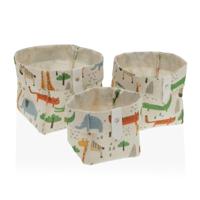 Mand Versa Textiel 10 x 10 x 10 cm 14 x 14 x 14 cm 12 x 12 x 12 cm
