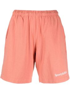 Sporty & Rich short à logo imprimé - Rose