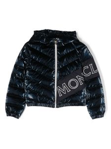 Moncler Enfant doudoune Vonnes à chevrons - Bleu