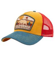 King Kerosin California Trucker Pet Camel & Teal & Rood