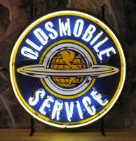 Oldsmobile Neon Verlichting Met Logo Achterplaat 60 cm
