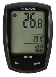 M-Wave Fietscomputer M21W touch draadloos zwart