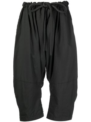 LEMAIRE pantalon à taille à lien de resserrage - Gris