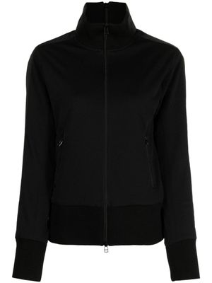 Yohji Yamamoto sweat zippé à détails rayés - Noir
