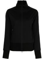 Yohji Yamamoto sweat zippé à détails rayés - Noir - thumbnail