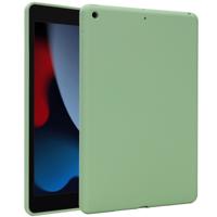 Accezz Liquid Silicone Backcover iPad 9 (2021) 10.2 inch/iPad 8 (2020) 10.2 inch/iPad 7 (2019) 10.2 inch Tablethoesje Groen - thumbnail