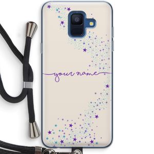 Sterren: Samsung Galaxy A6 (2018) Transparant Hoesje met koord