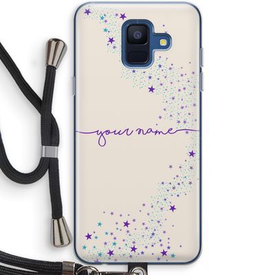 Sterren: Samsung Galaxy A6 (2018) Transparant Hoesje met koord