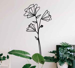 Deur sticker Minimalistisch ontwerp met gedroogde bloemen